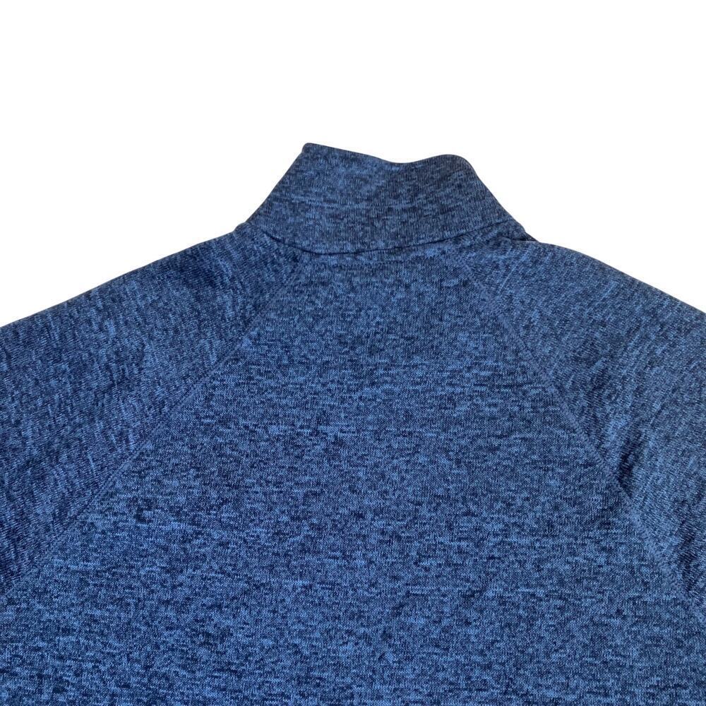 Eddie Bauer Mens Sz L NWT Radiator Sweater Fleece 1/4 Shady Blue Heathered Blue - Picture 10 of 15